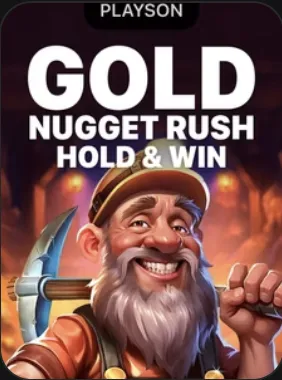 Gold Nugget Rush Hold and Win nyerőgép a Bison Casino kínálatában